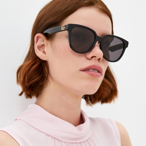 NEW GUCCI GG0960SA 002 BLACK WOMEN’S SUNGLASSES GUCCI - Picture 1 of 14